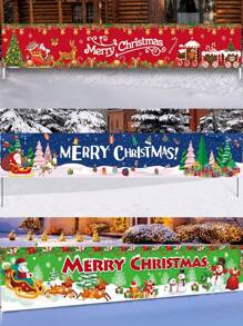 1 لافتة عيد الميلاد كبيرة الحجم، تصميم رجل الزنجبيل وقطار عيد الميلاد وأيل الرنة وسانتا كلوز والثلجي وشجرة عيد الميلاد، قماش خلفية عيد الميلاد، ديكورات عيد الميلاد للمنزل، ديكور حفلة عيد الميلاد، ديكور جدران غرفة عيد الميلاد، ديكور سياج خارجي عيد الميلاد، هدايا عيد الميلاد، ديكور شتوي، زينة عيد الميلاد، 2026 رأس السنة الجديدة