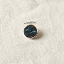 6/10/12/20 件黑白珠光纹理猫眼树脂纽扣，百搭时尚装饰纽扣，适用于西装、外套、毛衣、开衫、衬衫、DIY 配饰 - 黑與白 - 查看 20