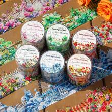 1 Roll Shell Design Romantic Garden Fence Decorative Washi Tape For Scrapbooking DIY - Multicolor - View 3