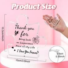 To My Love Gifts-1pc Transparent Block Puzzle Acrylic Plaque, I Love You Gifts For Him Her, Special Friendship Gifts, Romantic Anniversary Wedding Gift, Birthday Gift, Unique Happy Retirement Gifts, Mother's Day Gifts, Friend Gifts, Graduation Gifts, A Great Gift For Retirees Apperciation Gifts For Girlfriend Friends Son Daughter Wife Husband Grandma, Grandpa Father Mother Father-In-Law Mother-In-Law Sister Brother Uncle Aunt Teacher Women Men, Thank You Gift For Her - YKL081 - View 2