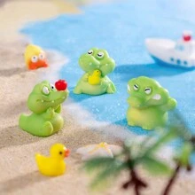 4pcs/Set Mini Funny Crocodile Micro Landscape DIY Decoration Blind Box Accessories, Desk/Car Decorations - Multicolor - View 4
