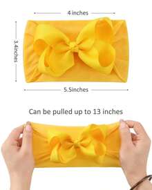 Oaoleer 20/24 Pcs Baby Girls Bows Headbands Nylon Hairbands Ribbon Bow Elastic Hair Accessories For Newborns Infants Toddlers And Kids Love Valentine