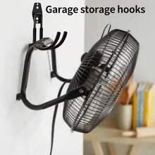 1 件黑色储物储物大挂钩车库实用挂钩，车库花园储物工具，钢制墙挂钩，大型花园 U 型挂钩，用于存放电动工具、自行车、花园工具花园软管挂钩 - 彩色 - 查看 7