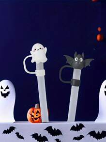 1 Stück Halloween Silikon Strohhalm Hülle, passend für 10mm Strohhalme, wiederverwendbar und staubdicht, geeignet für Halloween Party Dekoration und Küchen Zubehör, Halloween Party, Heim Dekoration, Küchen Dekoration, Halloween Dekoration, Raum Dekoration, Weihnachts Dekoration, Party Dekoration, Party Geschenk, Halloween Dekorationen, Weihnachts Dekorationen, Halloween Geschenk, Weihnachts Geschenk, Küchen Artikel, Küchen Utensilien, Küchen Werkzeuge, Küchen Zubehör