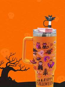 1 Stück Halloween Silikon Strohhalm Hülle, passend für 10mm Strohhalme, wiederverwendbar und staubdicht, geeignet für Halloween Party Dekoration und Küchen Zubehör, Halloween Party, Heim Dekoration, Küchen Dekoration, Halloween Dekoration, Raum Dekoration, Weihnachts Dekoration, Party Dekoration, Party Geschenk, Halloween Dekorationen, Weihnachts Dekorationen, Halloween Geschenk, Weihnachts Geschenk, Küchen Artikel, Küchen Utensilien, Küchen Werkzeuge, Küchen Zubehör