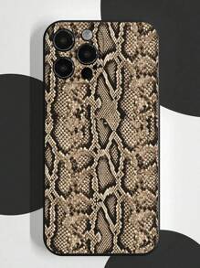 Snake Skin Printed Shockproof Soft Protective Phone Case Compatible With IPhone 15/15 Pro Max, 14/14 Pro Max, 13/13 Pro Max, 12/12 Pro Max, 11, XR, 7/8, Samsung Galaxy S22 Ultra, A53, A33, Xiaomi Redmi 10, Note 11, Huawei