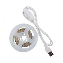 1 cuộn 3,28ft, 2 cuộn 32,8ft, đèn LED dây 5V trắng/trắng ấm có nút công tắc, đèn LED dây linh hoạt USB dùng trang trí nhà cửa, thích hợp cho đèn nền TV, phòng ngủ, tủ quần áo, nhà bếp, tủ bếp, đèn trang trí DIY. - Đơn sắc - Xem 10