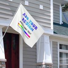 Custom Double-Sided Flag - Personalize With Your Text, Photo, Or Logo - Durable Polyester Outdoor Banner For Indoor/Outdoor Decoration - 4X6Ft - Multicolor - View 4
