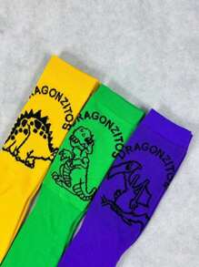 Set de 3 Pares de Calcetas DRAGONCITOS - Amarillo - Ver 5