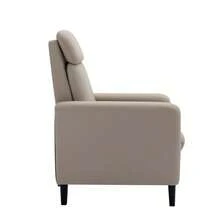 Modern Artistic Color Design Adjustable Recliner Chair PU Leather For Living Room Bedroom Home Theater
