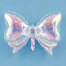 Colorful Transparent Bow Foil Balloons, Birthday Party Anniversary Background Decor,Christmas - Multicolor - View 12