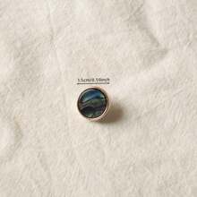 6/10/12/20 件黑白珠光纹理猫眼树脂纽扣，百搭时尚装饰纽扣，适用于西装、外套、毛衣、开衫、衬衫、DIY 配饰 - 黑與白 - 查看 14