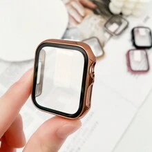 1 件男女通用电镀 PC+钢化玻璃二合一保护壳,防震时尚休闲保护套兼容 Apple Watch Ultra/SE/Series 9/8/7/6/5/4/3/2/1 38mm/40mm/41mm/42mm/44mm/45mm/46mm/49mm - 均碼 - 查看 15