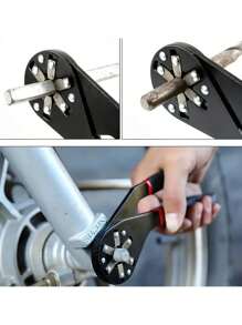1PC Heavy-Duty Carbon Steel External Hexagonal Wrench - Adjustable, Multifunctional, And Clamp-On - Ideal Household Repair Tool For Various Tasks