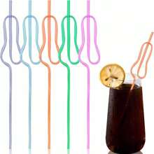 Set de 5 pajitas de fiesta individual, pajitas divertidas, pajitas de novia, pajitas de colores reutilizables y novedosas, excelentes para fiestas de cumpleaños/despedidas de soltera/duchas nupciales/decoraciones de cócteles, Navidad
