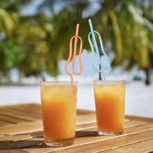 Set de 5 pajitas de fiesta individual, pajitas divertidas, pajitas de novia, pajitas de colores reutilizables y novedosas, excelentes para fiestas de cumpleaños/despedidas de soltera/duchas nupciales/decoraciones de cócteles, Navidad