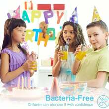 Set de 5 pajitas de fiesta individual, pajitas divertidas, pajitas de novia, pajitas de colores reutilizables y novedosas, excelentes para fiestas de cumpleaños/despedidas de soltera/duchas nupciales/decoraciones de cócteles, Navidad