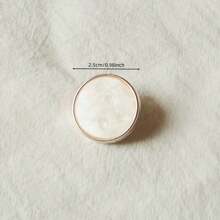 6/10/12/20 件黑白珠光纹理猫眼树脂纽扣，百搭时尚装饰纽扣，适用于西装、外套、毛衣、开衫、衬衫、DIY 配饰 - 黑與白 - 查看 11