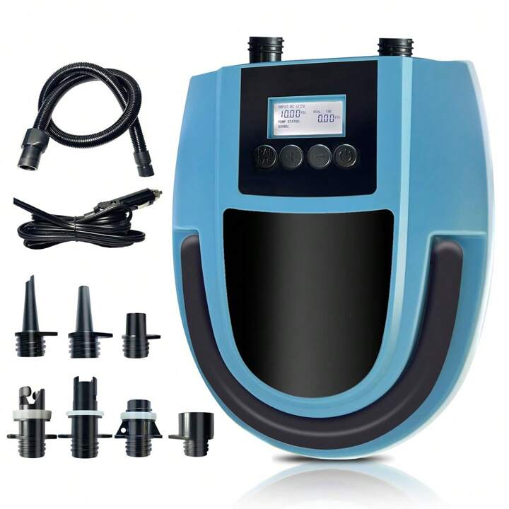 22PSI Electric Paddle Board Pump, Inflatable Boat/ Kayak/ Air Bed/ Pool/ Mattres