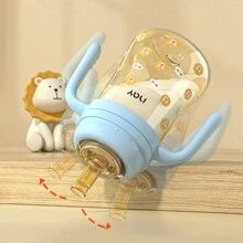 8oz/10oz Baby PPSU Milk Bottle With Straw Cup Feeding Drinking Water