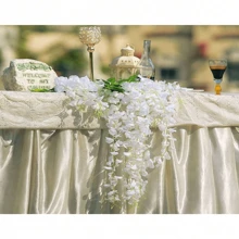 1 套人造紫藤花，塑料人造藤装饰，覆盖悬挂天花板假花，适用于家庭聚会、婚礼、派对、节日室内/室外装饰 - 彩色 - 查看 6