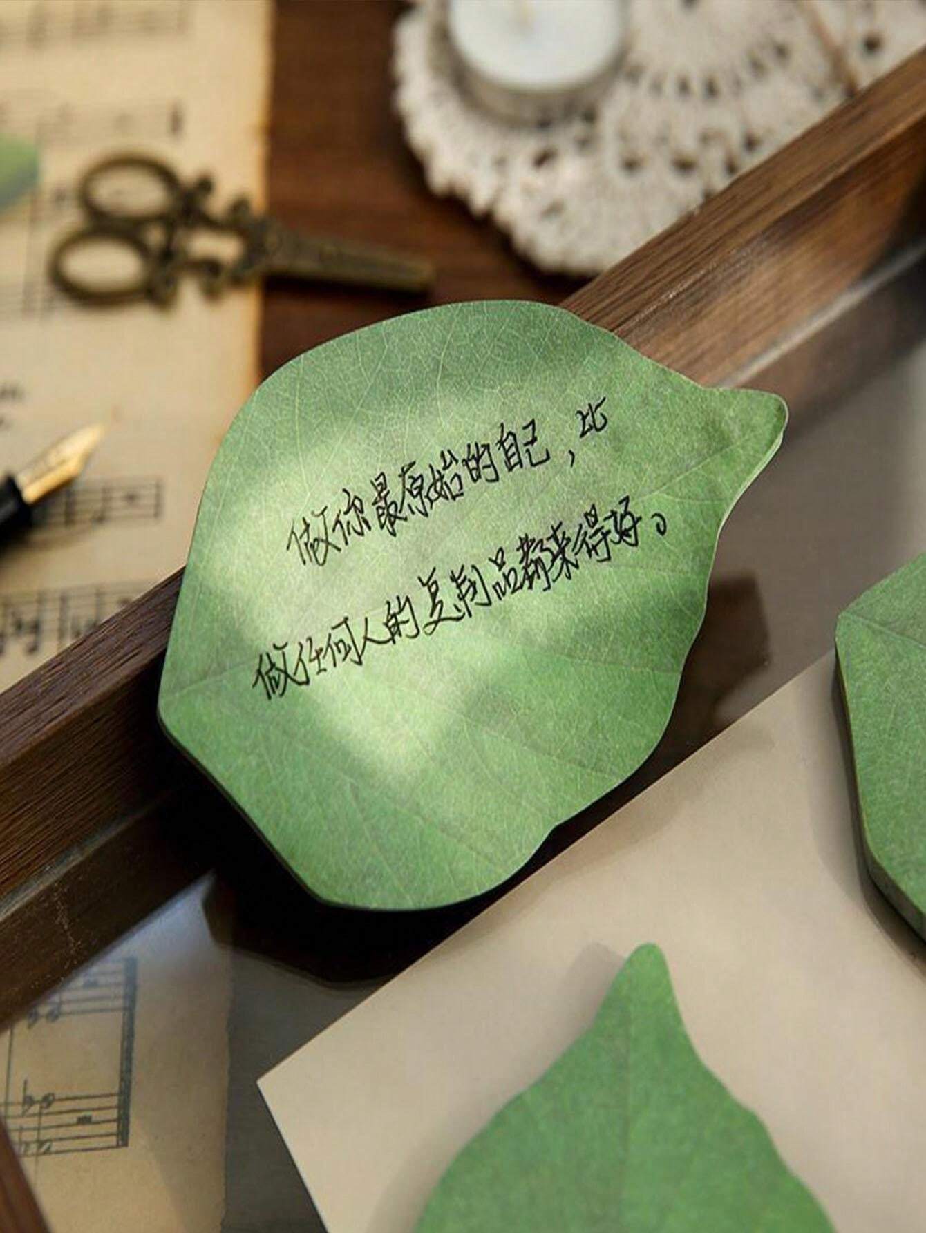 Sticky Notes Tree Shape Creative Simulation Tree Leaf Sticky Notes, Cute, Clear, New And Unique ...