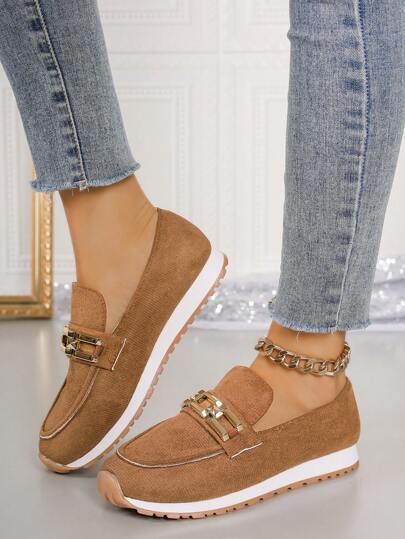 2024 Casual Women's Slip-On Loafers, Breathable Moccasin Flats, Lightweight & Soft Sole, Versatile For Spring/Summer