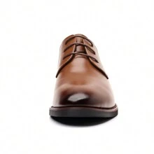 Giày da thường ngày cho nam, giày công sở trang trọng, giày thể thao đế dày có ren làm quà tặng ngày lễ Tạ ơn - màu nâu - Xem 4