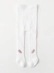 3 buah Legging Anak-anak dengan Motif Garis Vertikal dan Aplikasi Wortel - MultiWarna - View 4