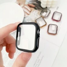 1 件男女通用电镀 PC+钢化玻璃二合一保护壳,防震时尚休闲保护套兼容 Apple Watch Ultra/SE/Series 9/8/7/6/5/4/3/2/1 38mm/40mm/41mm/42mm/44mm/45mm/46mm/49mm - 均碼 - 查看 21