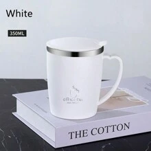 304 不锈钢双层隔热旅行杯带盖，高品质咖啡/牛奶保温杯，男女通用户外返校