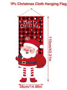 1 cái Thiết kế mẫu người tuyết và ông già Noel mới cho Giáng sinh, Trang trí hoàn hảo cho phông nền tường tiệc Giáng sinh gia đình, Trang trí rèm cửa Giáng sinh, Giáng sinh - Nhiều màu - Xem 8