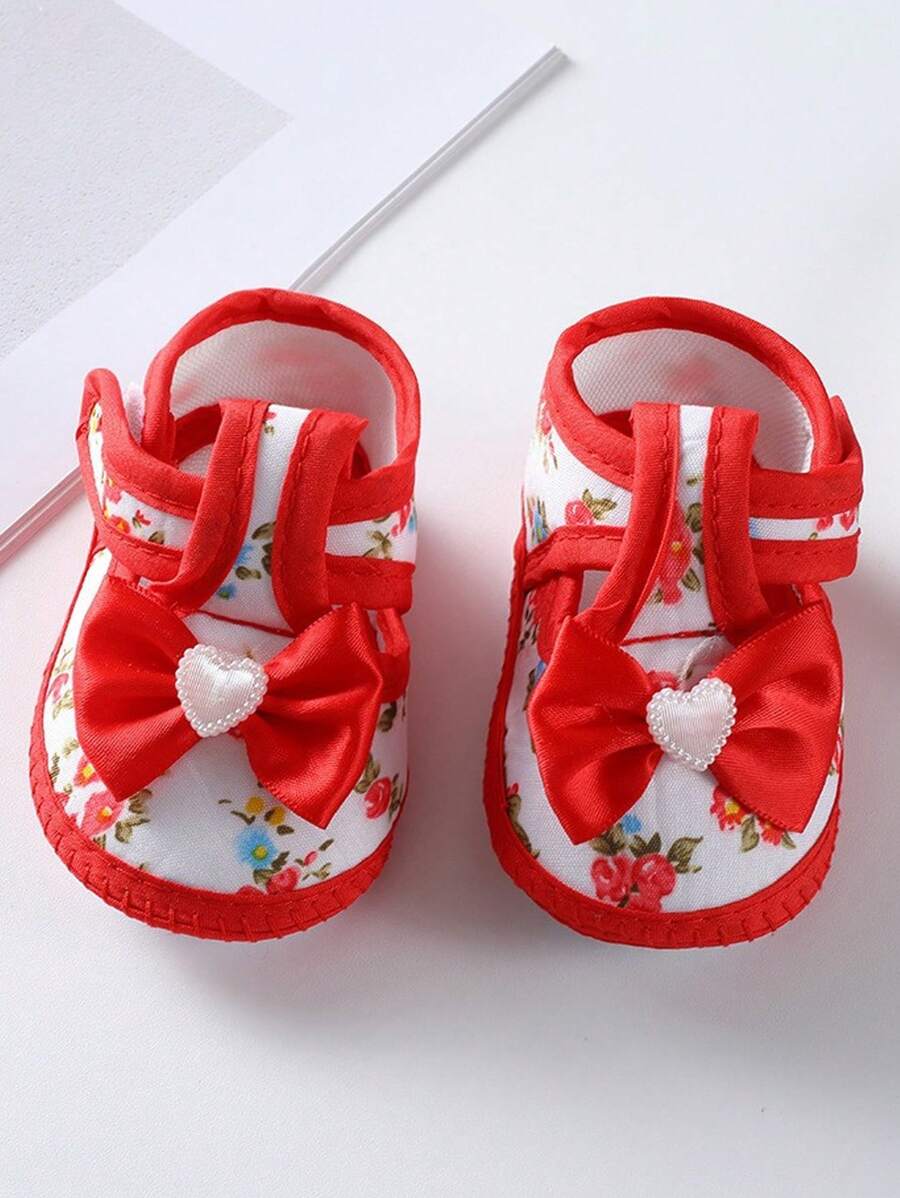 1 Coppia Di Calzini Boccuccia Quadrata A Papillon Da Bambino, Scarpe Per Bambini Morbide Calze Da Pavimento Per Ragazze