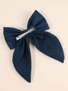 1 peça prendedor de cabelo bordado flor com duas caudas para adolescentes, grampo de cabelo casual vintage de tecido para meninas, acessórios de cabelo