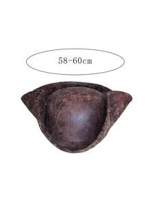 1 pieza Sombrero de pirata vintage, sombrero de pirata triangular, decoración maravillosa para diversas fiestas, apto para sombrero de copa, disfraz de película, sombrero de payaso, disfraz de baile irlandés, etc.