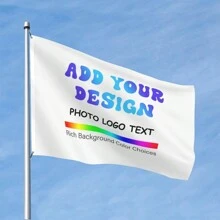 Custom Double-Sided Flag - Personalize With Your Text, Photo, Or Logo - Durable Polyester Outdoor Banner For Indoor/Outdoor Decoration - 4X6Ft - Multicolor - View 6