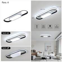 LED Ceiling Light, Room Ceiling Light, Round Modern Ceiling Light For Bedroom, Living Room And Kitchen - one-size - View 8