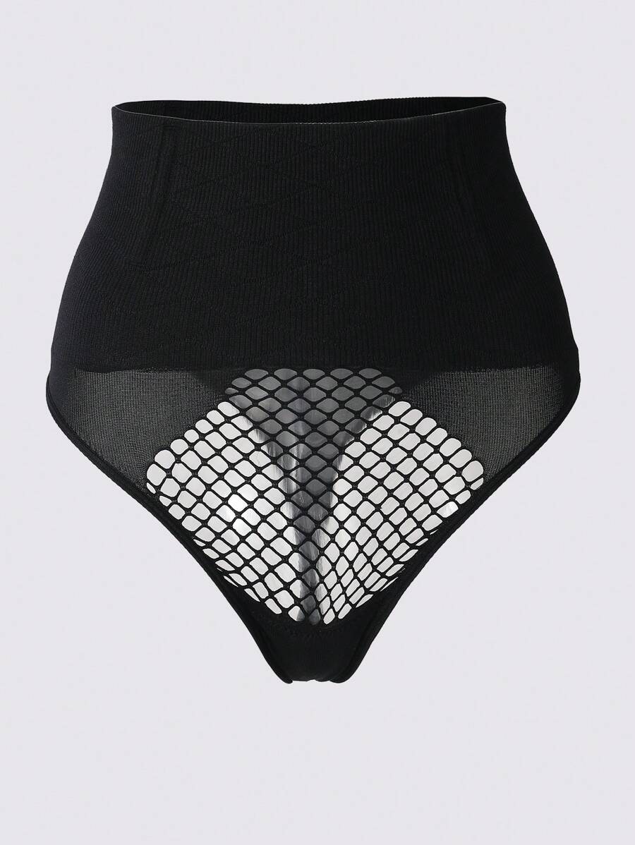 FLARIXA Flarixa High Rise Tummy Control Thongs Hallow Out Dual Wasit