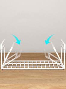 1pc Multi-Layer Shoe Rack Shelf, Foldable Design - Random Color - View 7