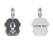 1 Máy Tính Cá Tính Thẻ ID Khắc Cho Thú Cưng Chó ID Thẻ Thú Cưng Chó Móc Khóa Tùy Chỉnh Chó Mặt Dây Chuyền Vòng Cổ Chống Mất Thẻ Tên - chó - Xem 41