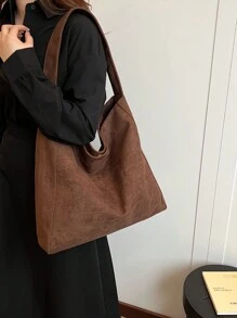 Earth Suede 手提包女士 Little Tramp 单肩包女士斜挎包，新款秋冬女包，最佳秋季钱包