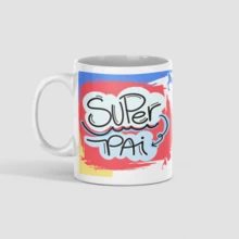 Father's Day Mug - Super Dad - For The Best Dad In The Whole World - 白色 - 查看 2