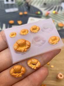 Soft Clay Resin Miniature Decorative Pendant Earring Making Mold, Tiny Realistic Miniature Decorative Pendant Earring Hair Clip Making Mold
