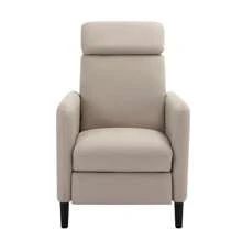 Modern Artistic Color Design Adjustable Recliner Chair PU Leather For Living Room Bedroom Home Theater