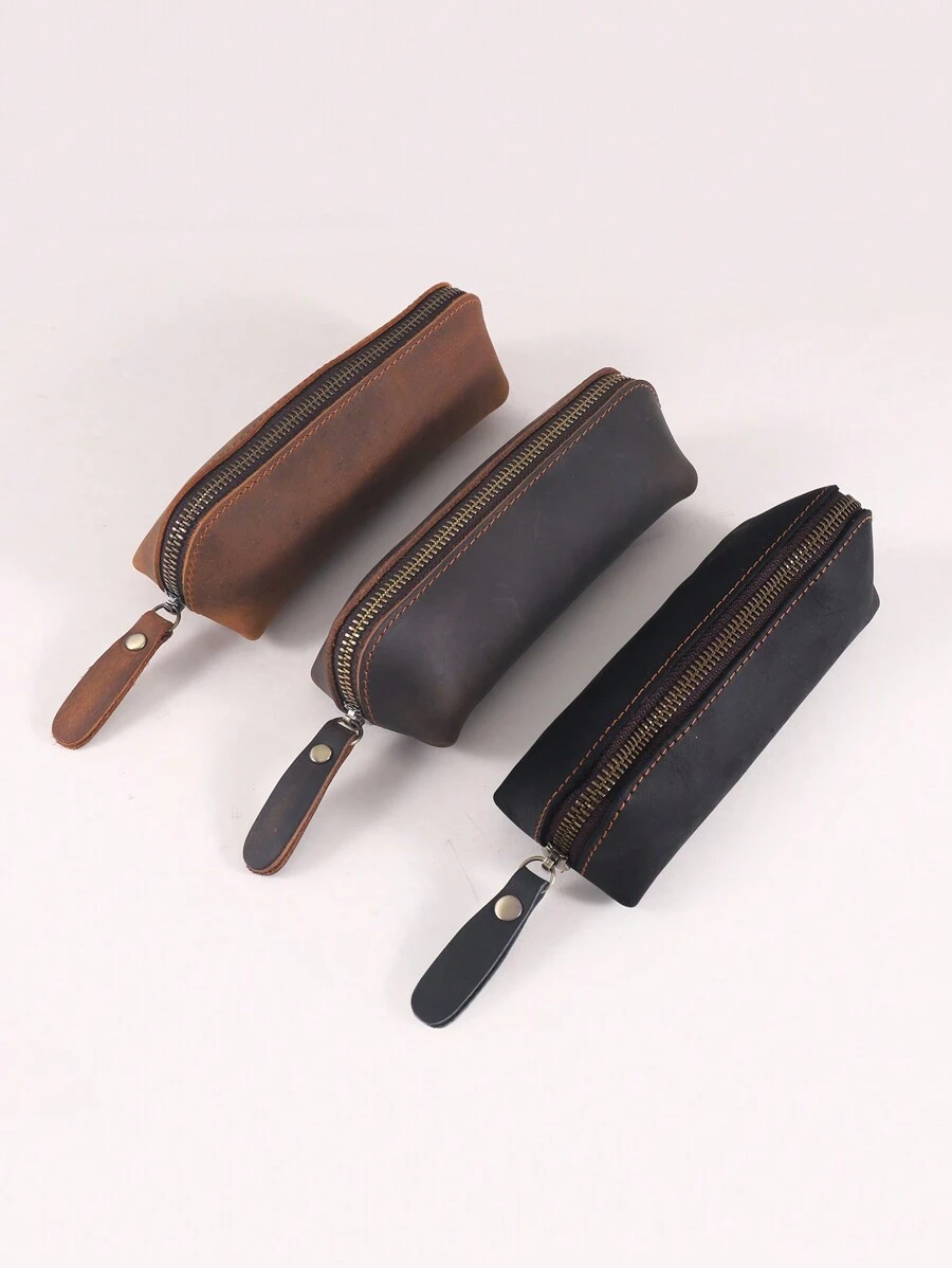 1pc Simple Single Layer Pencil Case, Creative Multi-Purpose Handheld Pencil Case, Portable Stationery Accessories Storage Pencil Case, Glasses, Pens And Other Stationery Boxes That Can Be Stored, Necessary School Supplies For Back-To-School Season - Multicolor - View 1