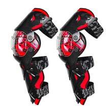 Red Motocross Knee Pads Motorcycle Knee Guard Moto Protection Motocross Equipment Motorcycle Knee Protector Safety Guards - Multicolor - View 9