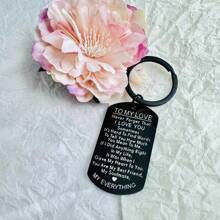 1 pieza Llavero "Para mi amor" como regalo para esposo, esposa, aniversario, San Valentín, cumpleaños, novia, novio, joyería para ella, él, San Valentín