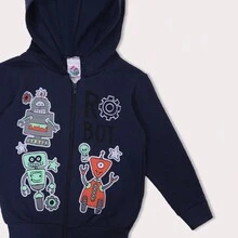 Combo THREE Boys' Hooded Zipper Jackets Sizes 1/2/3/4/6/8 Assorted Models - 彩色 - 查看 5