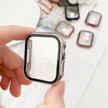 1 件男女通用电镀 PC+钢化玻璃二合一保护壳,防震时尚休闲保护套兼容 Apple Watch Ultra/SE/Series 9/8/7/6/5/4/3/2/1 38mm/40mm/41mm/42mm/44mm/45mm/46mm/49mm - 均碼 - 查看 22