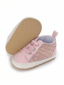 Soft Sole Pre-Walker Non-Slip Hook-And-Loop Sports Shoes For Infant/Toddler Girls - Pink - View 3